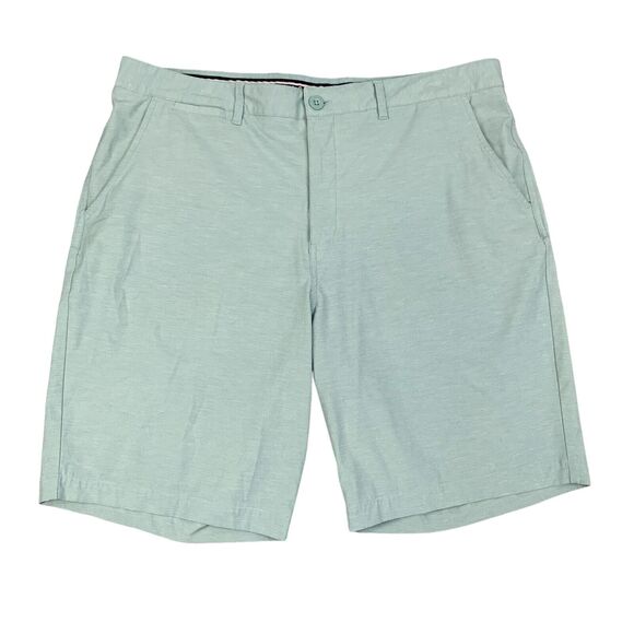 Johnnie O Short Men 38 Waterfall Wyatt Performance Golf Stretch Flat Front Chino - Picture 1 of 14